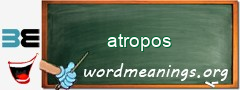 WordMeaning blackboard for atropos